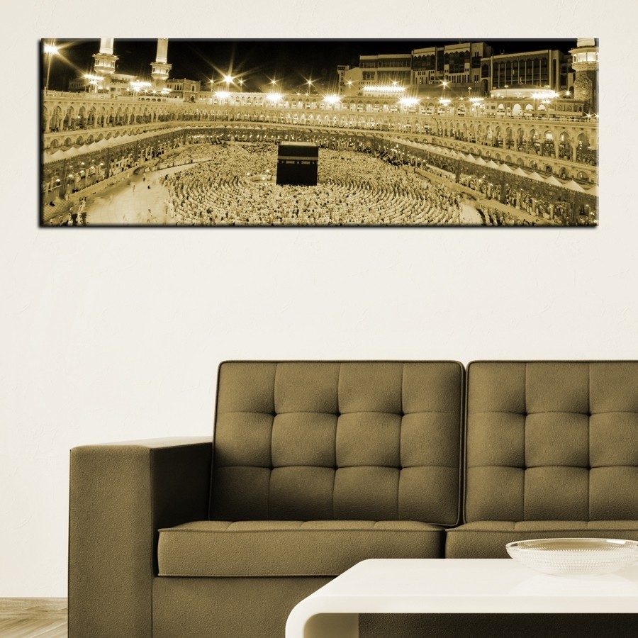 Kabe Gece Görünümü-Kanvas Tablo - Dekoratif Kanvas Tablolar