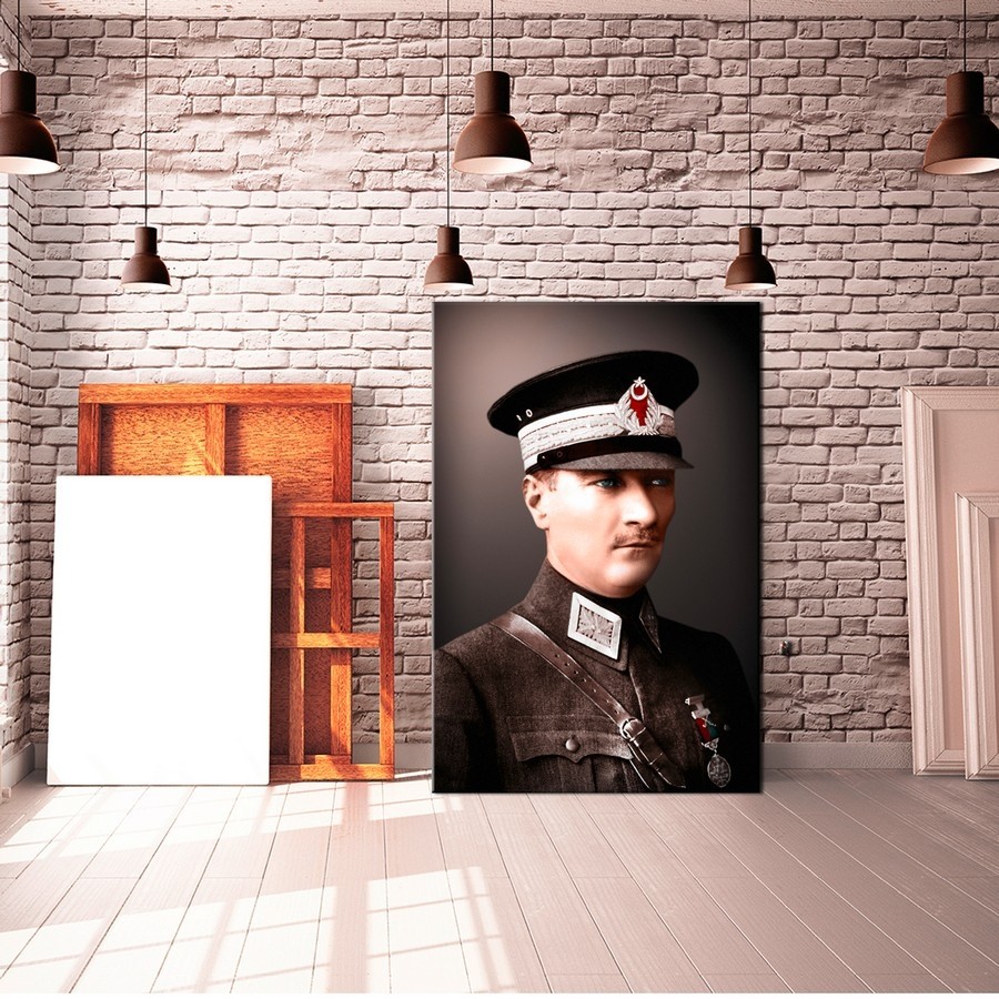 M.Kemal Atatürk Tablosu Kanvas Tablo Duvar Tablosu 