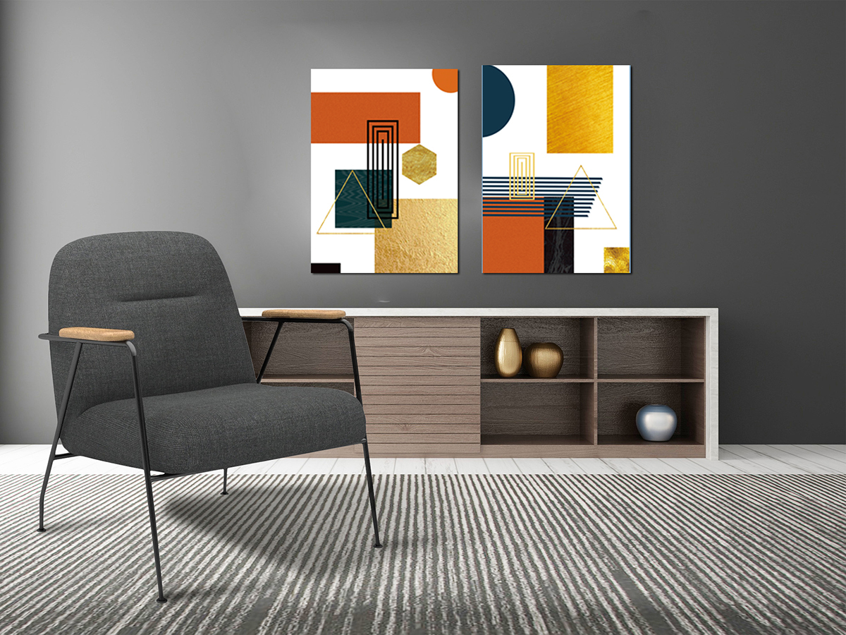 Geometrik Şekiller Minimalist Koleksiyon Tablolar
