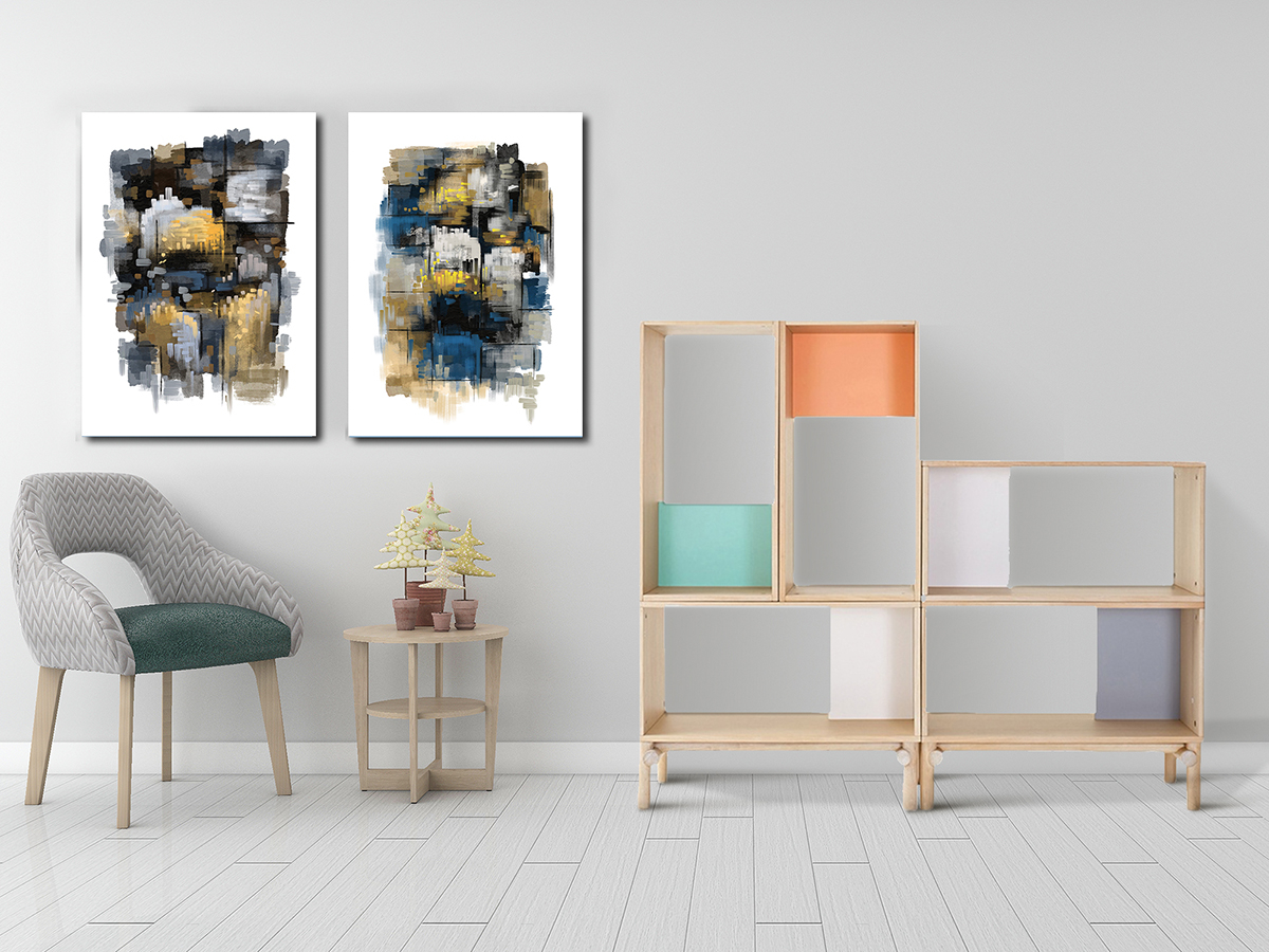 Geometrik Şekiller Minimalist Koleksiyon Tablolar