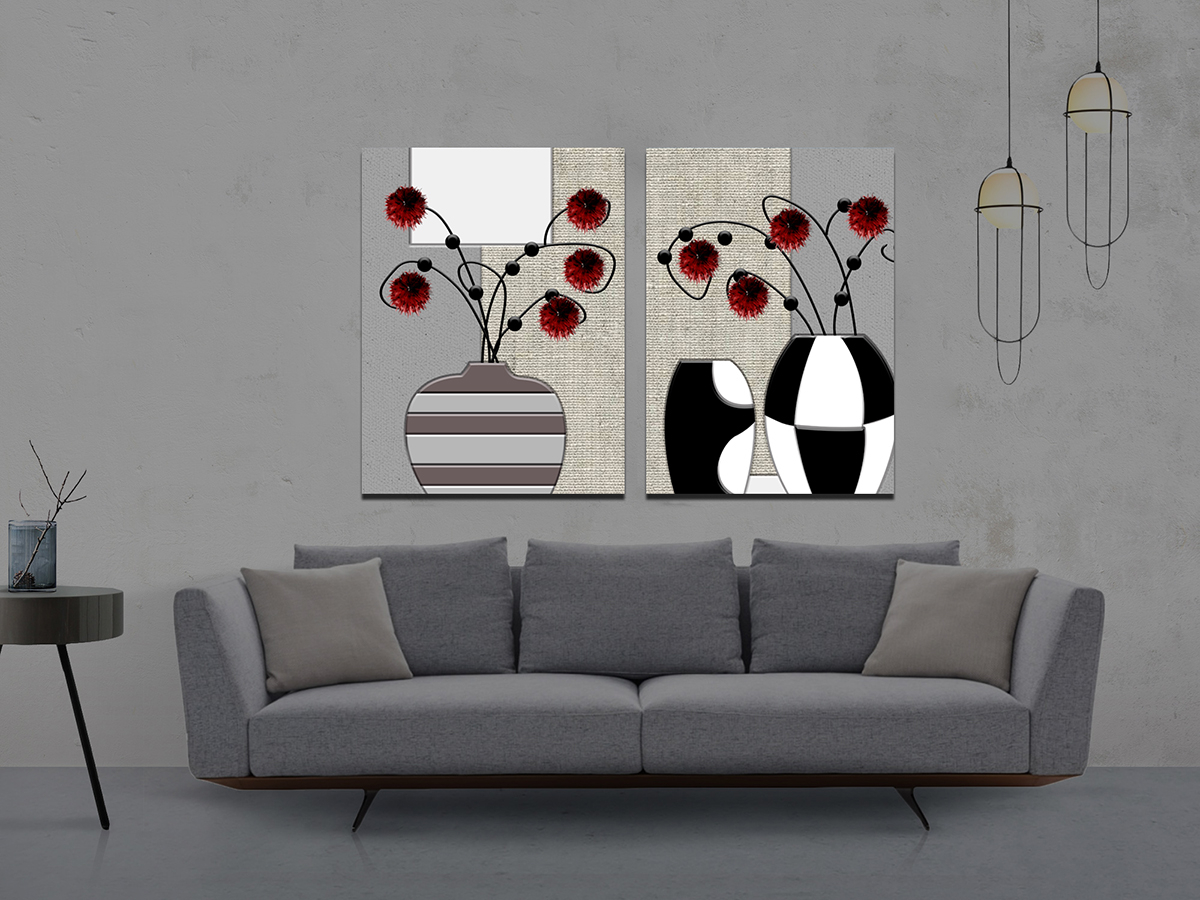 Geometrik Şekiller Minimalist Koleksiyon Tablolar