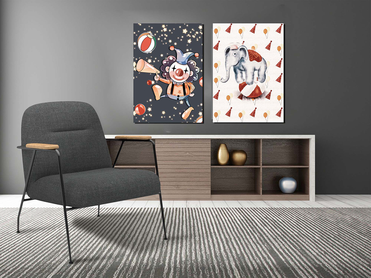 Geometrik Şekiller Minimalist Koleksiyon Tablolar