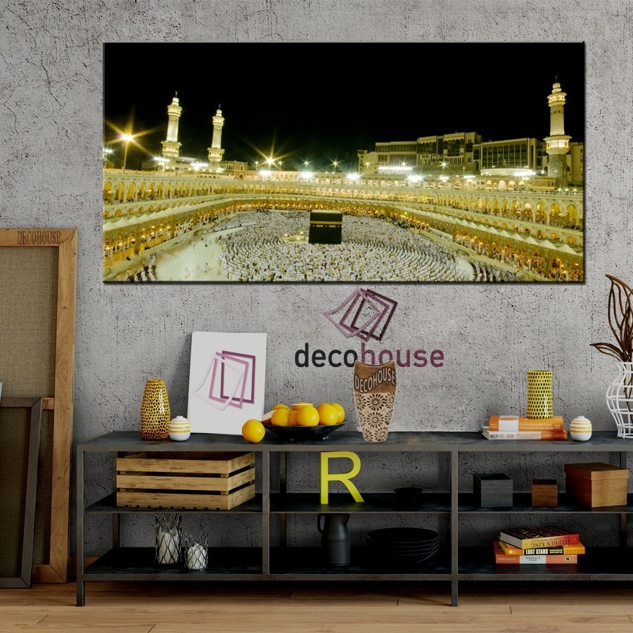 Kabe Gece Görünümü-Kanvas Tablo - Dekoratif Kanvas Tablolar