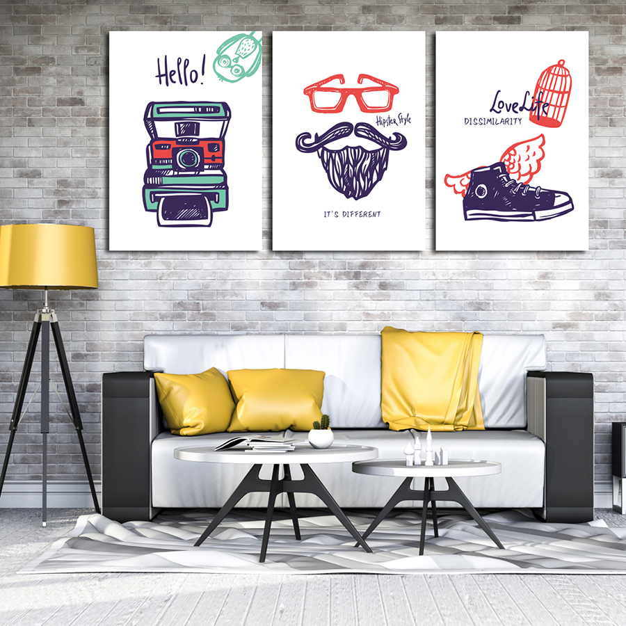 Yaz Concept-Geometrik Şekiller Minimalist Koleksiyon Tablolar