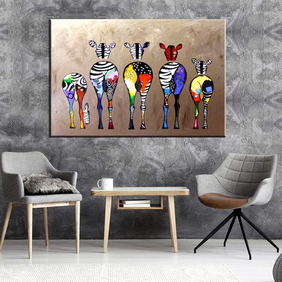 Tek Parça Zebra Ailesi Tablosu