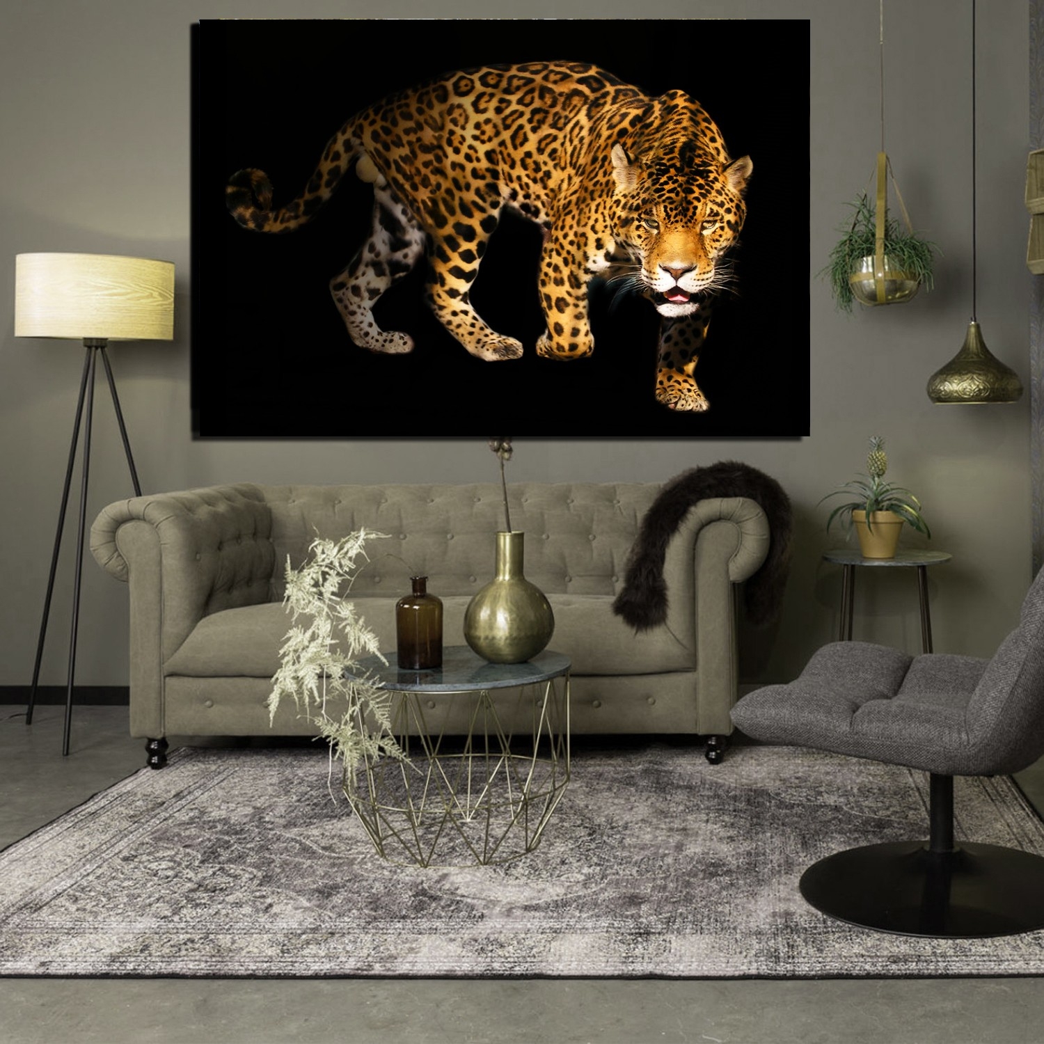 Leopar Tablosu-Dekoratif Kanvas Tablolar - 2024 Trend Tablolar