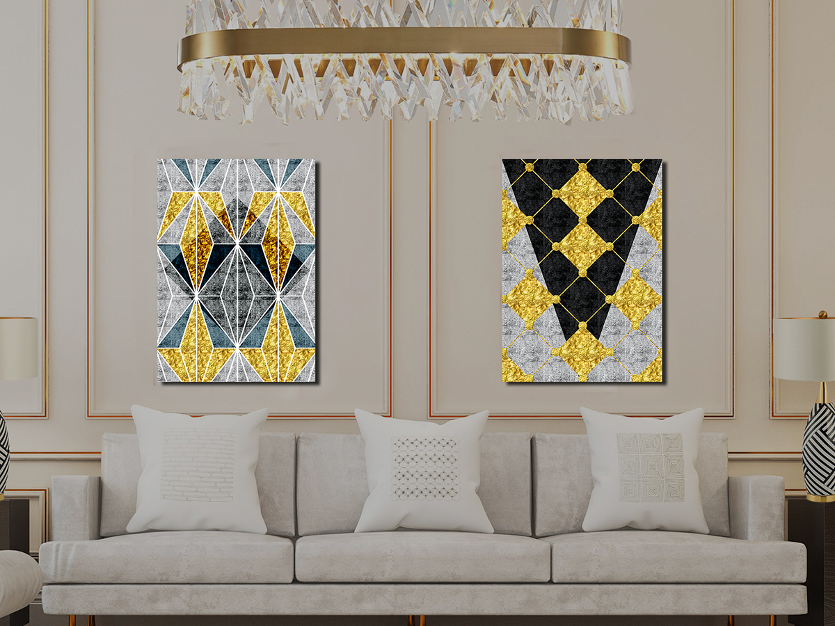 Geometrik Şekiller Minimalist Koleksiyon Tablolar