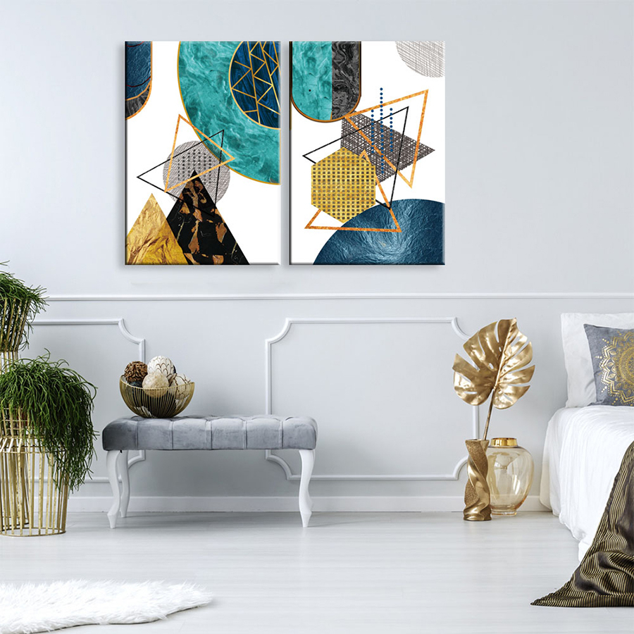 Geometrik Şekiller Minimalist Koleksiyon Tablolar