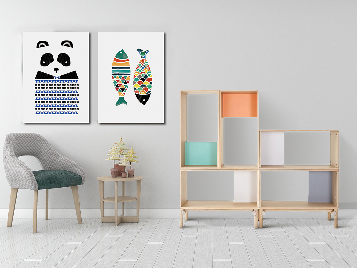 Geometrik Şekiller Minimalist Koleksiyon Tablolar