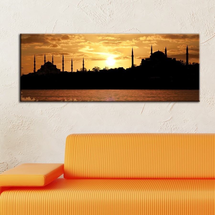 İstanbul Gün Batımı-Kanvas Tablo - Dekoratif Kanvas Tablolar