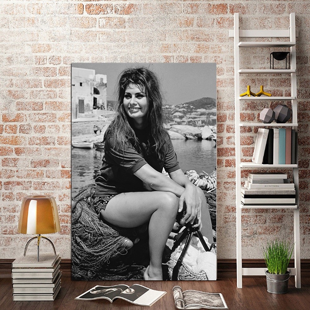 Sophia Loren-Dekoratif Kanvas Tablolar - 2024 Trend Tablolar