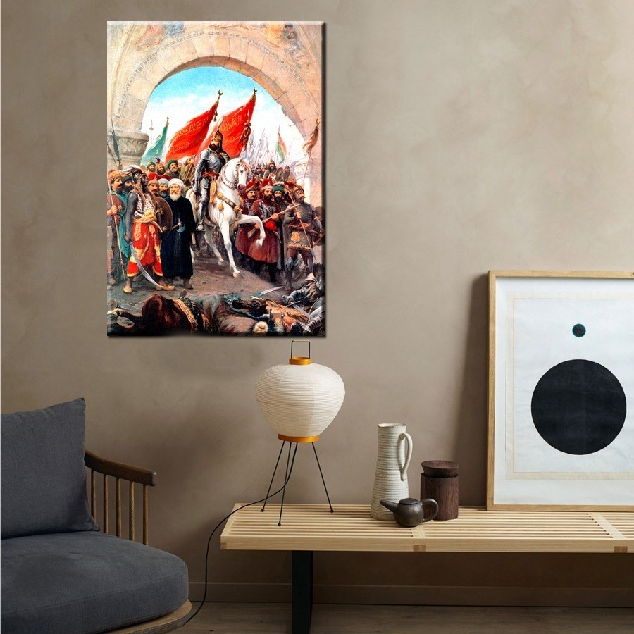 Fatih Sultan Mehmet Kanvas Tablosu-Kanvas Tablo-Duvar Tablosu