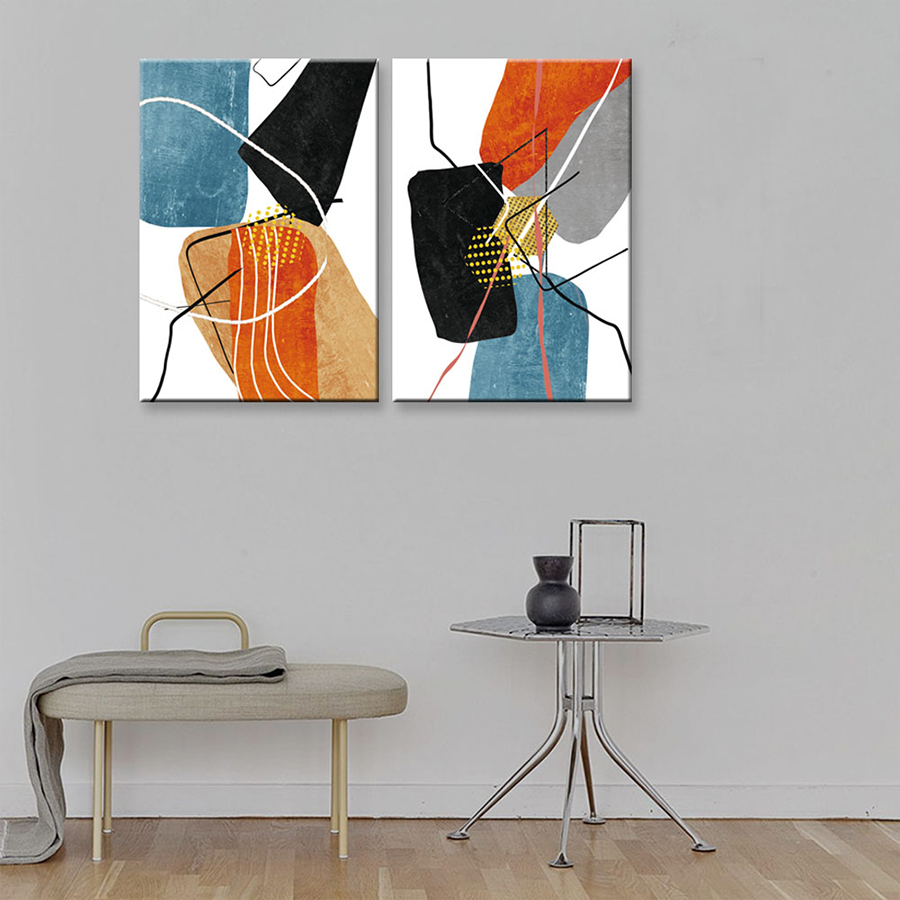 Geometrik Şekiller Minimalist Koleksiyon Tablolar