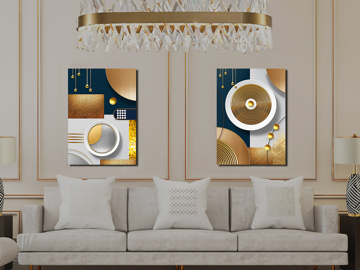 Geometrik Şekiller Minimalist Koleksiyon Tablolar