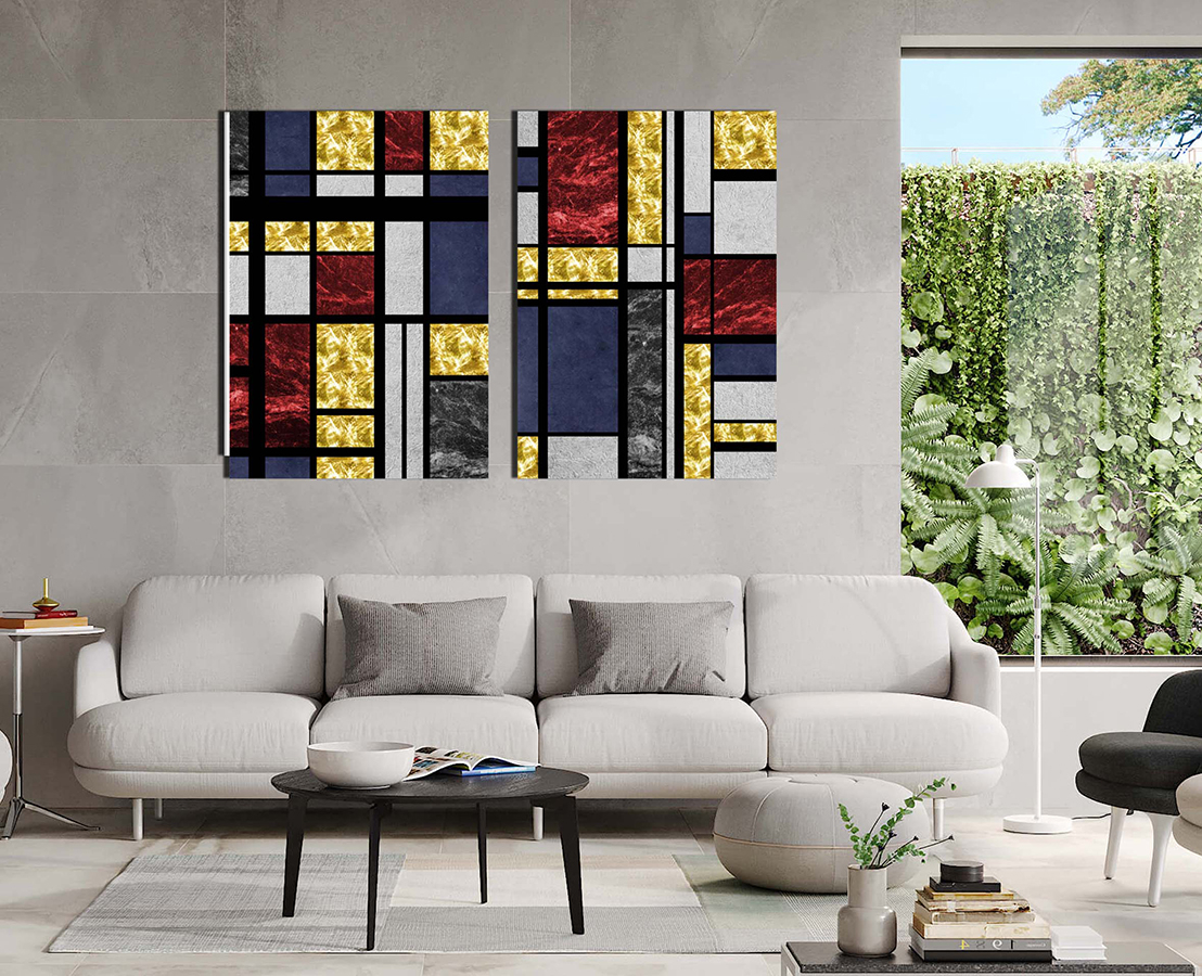 Geometrik Şekiller Minimalist Koleksiyon Tablolar