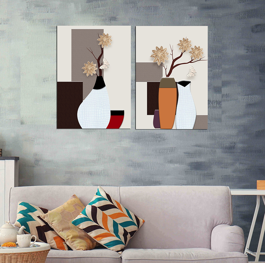 Geometrik Şekiller Minimalist Koleksiyon Tablolar