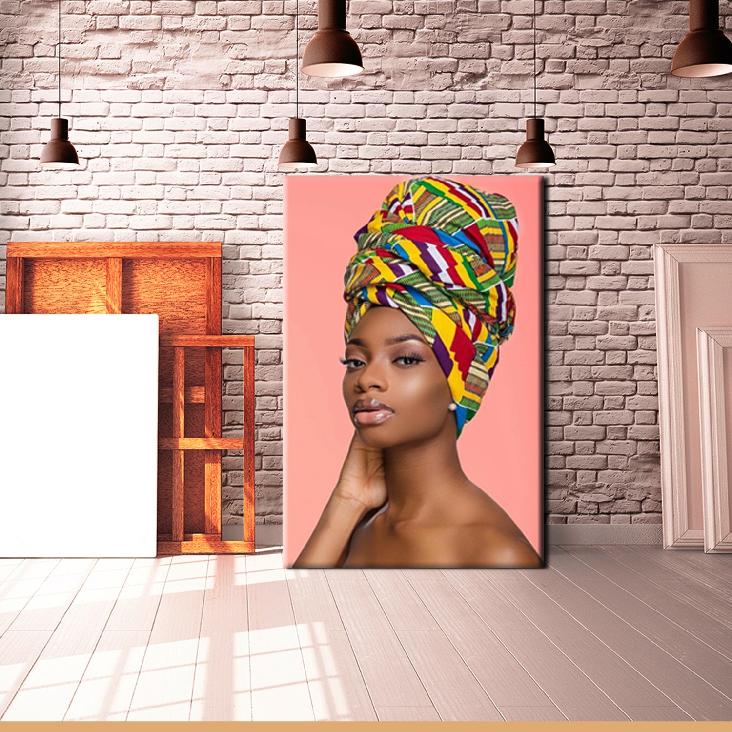 Afrikalı Kadın Tablosu-  Kanvas Tablolar - 2024 Trend Tablolar