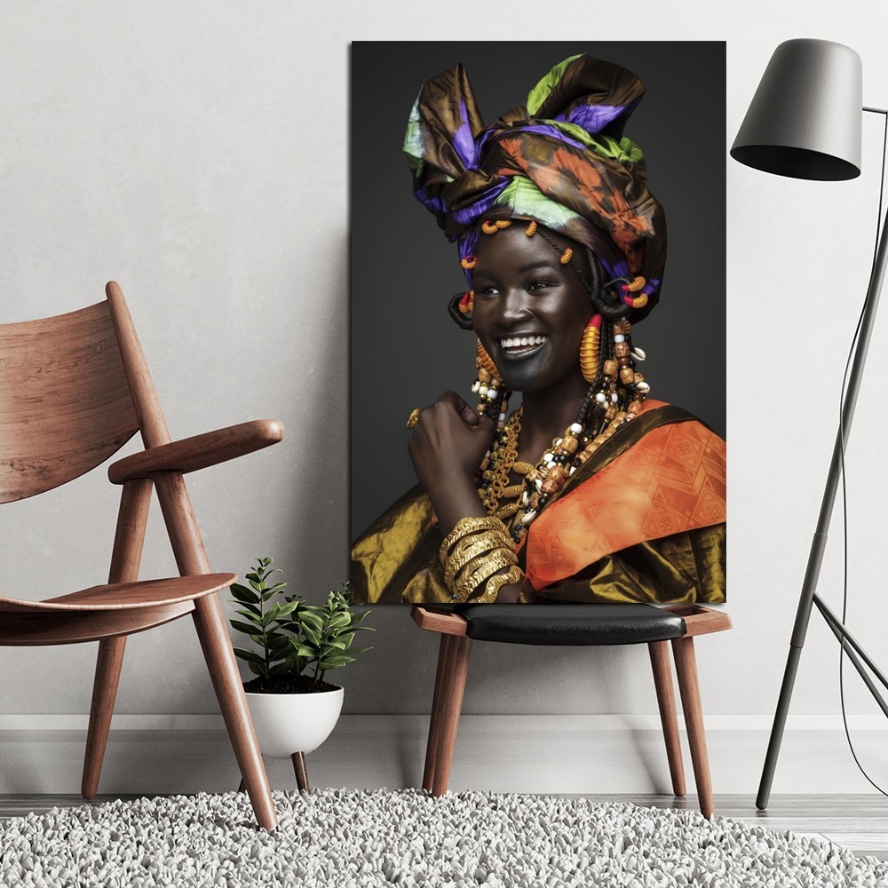 Afrikalı Kadın Tablosu- Kanvas Tablolar - 2024 Trend Tablolar