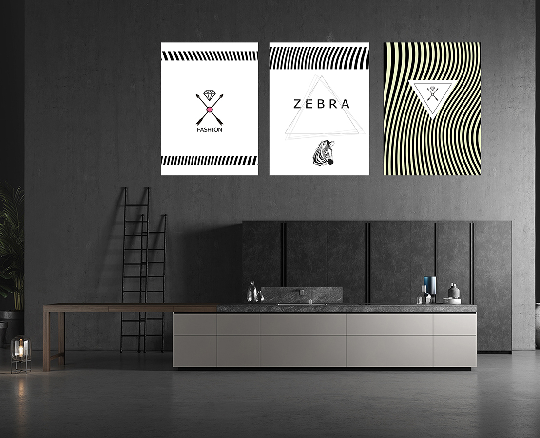 Geometrik Şekiller Minimalist Koleksiyon Tablolar