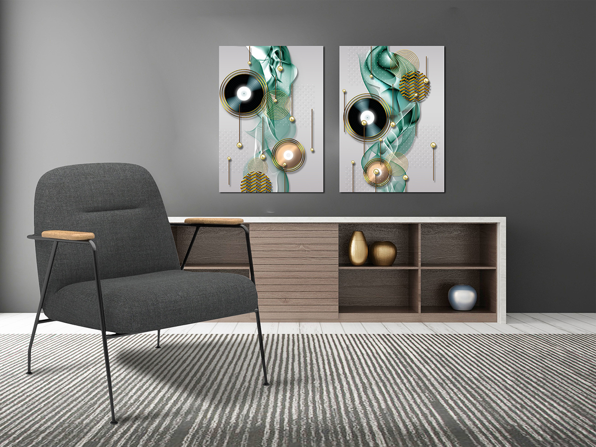 Geometrik Şekiller Minimalist Koleksiyon Tablolar