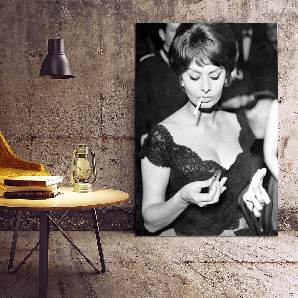 Sophia Loren Kanvas Tablo-Dekoratif Kanvas Tablolar - 2024 Trend Tablolar