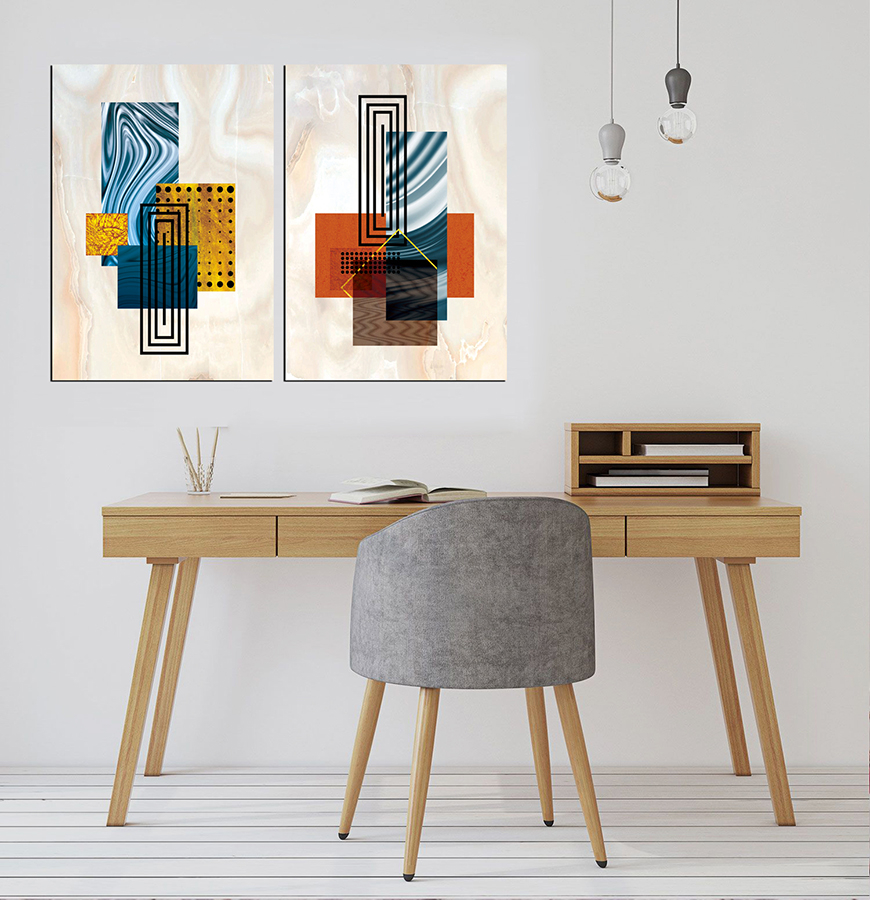 Geometrik Şekiller Minimalist Koleksiyon Tablolar