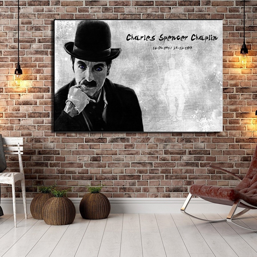 Charlie Chaplin Tablosu-Dekoratif Kanvas Tablolar - 2024 Trend Tablolar