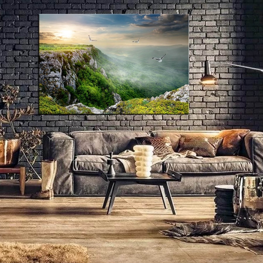 Doğa Manzara Kanvas Tablo Dekoratif Tek Parça