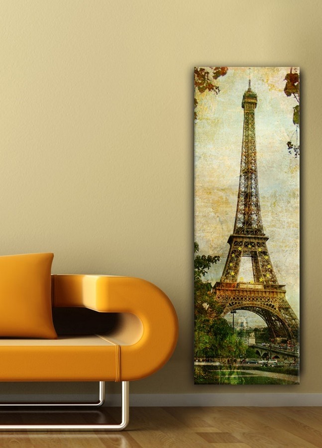 Eifel Kulesi Retro-Kanvas Tablo - Dekoratif Kanvas Tablolar