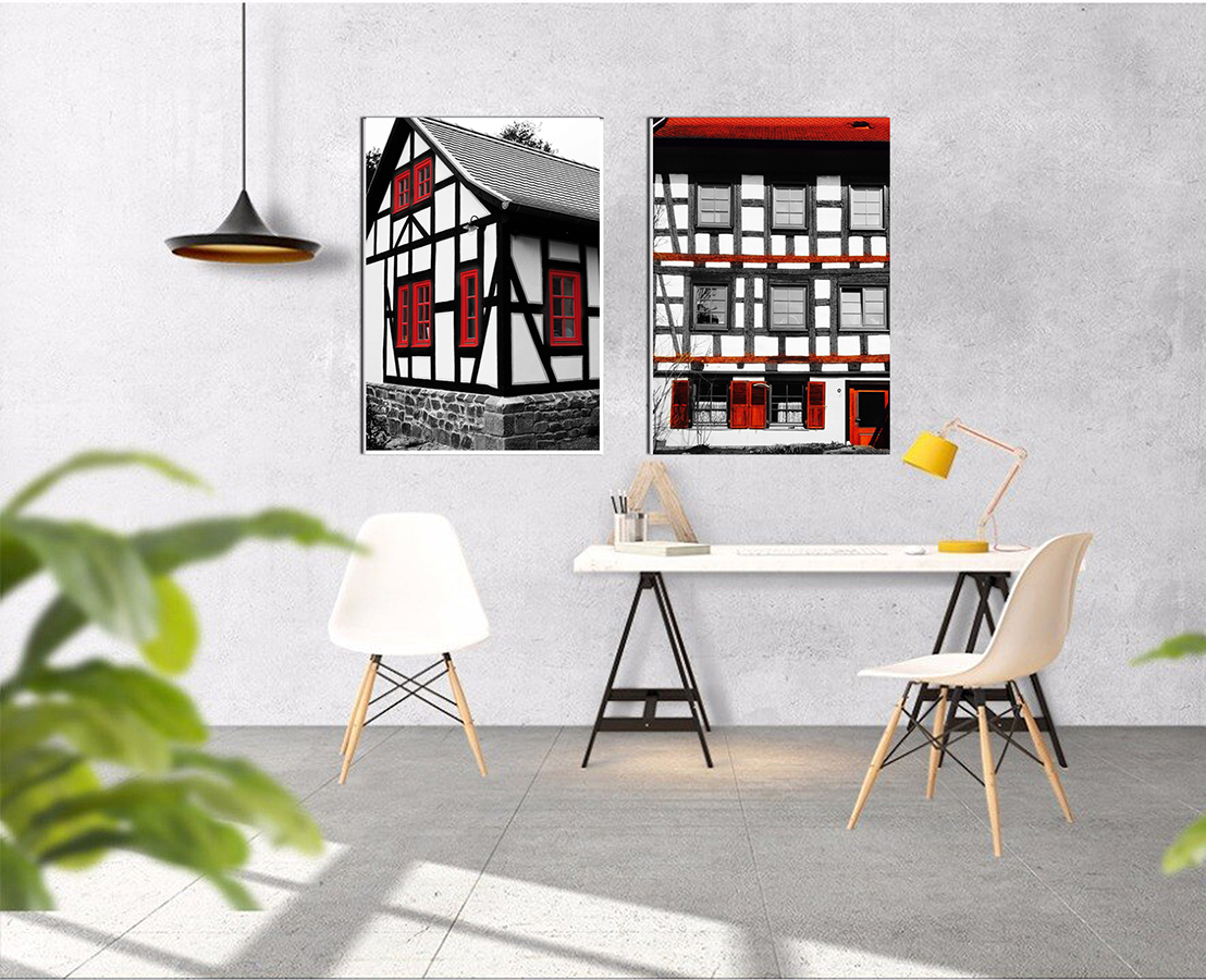 Geometrik Şekiller Minimalist Koleksiyon Tablolar