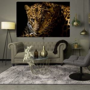 Vahşi Leopar Tablosu- Dekoratif Kanvas Tablolar ..