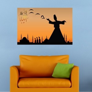 İstanbul Dekorlu Mevlana Tablosu
