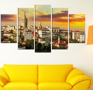 5 Parçalı Kanvas Tablo - Dekoratif Kanvas Tablol..