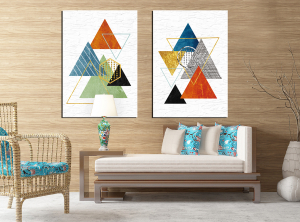 Geometrik Şekiller Minimalist Koleksiyon Tablola..