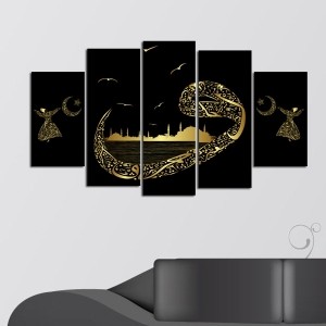 5 Parçalı Kanvas Ayet Tablosu
