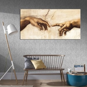Michelangelo Adem'in Yaratılışı Tablosu-Kanvas T..