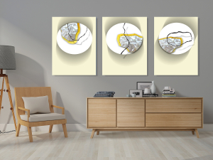Geometrik Şekiller Minimalist Koleksiyon Tablola..