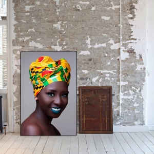 Afrikalı Kadın Tablosu-  Kanvas Tablolar - 2024 ..