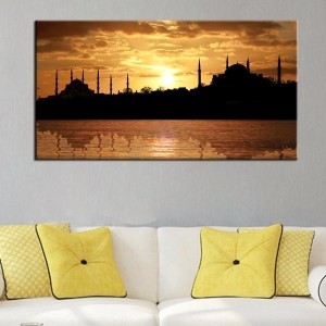 İstanbul Gün BatımıKanvas Tablo - Dekoratif Kanv..