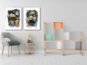 Geometrik Şekiller Minimalist Koleksiyon Tablola..