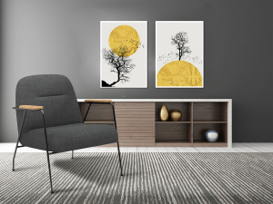Geometrik Şekiller Minimalist Koleksiyon Tablola..