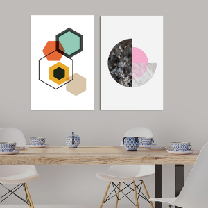 Geometrik Şekiller Minimalist Koleksiyon Tablola..