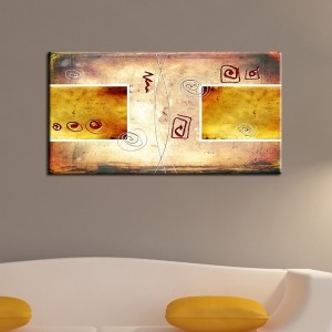 Soyut Şekiller-Kanvas Tablo - Dekoratif Kanvas T..