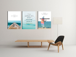 Geometrik Şekiller-Sahil Deniz- Minimalist Kolek..