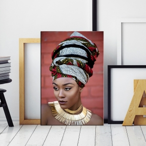Afrika İnsan Figürlü Kanvas Tablolar