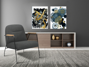 Geometrik Şekiller Minimalist Koleksiyon Tablola..