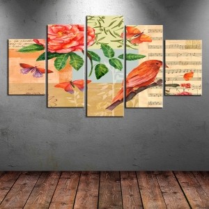 5 Parçalı Kanvas Dekoratif Tablo