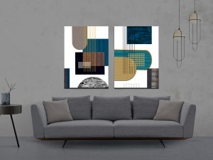 Geometrik Şekiller Minimalist Koleksiyon Tablola..