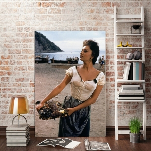 Sophia Loren Tablosu-Dekoratif Kanvas Tablolar -..