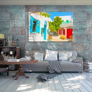 Bodrum Evleri-Dekoratif Kanvas Tablolar - 2024 T..